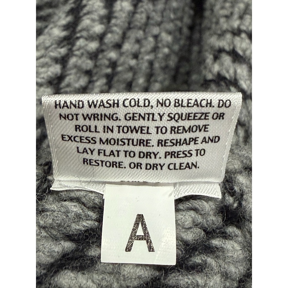 Eileen Fisher Organic Wool Alpaca Shawl Cardigan Gray XL Longline Sweater - Picture 7 of 10